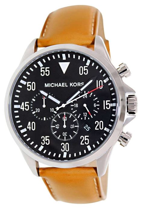 michael kors black automatic watch|Michael Kors chronograph.